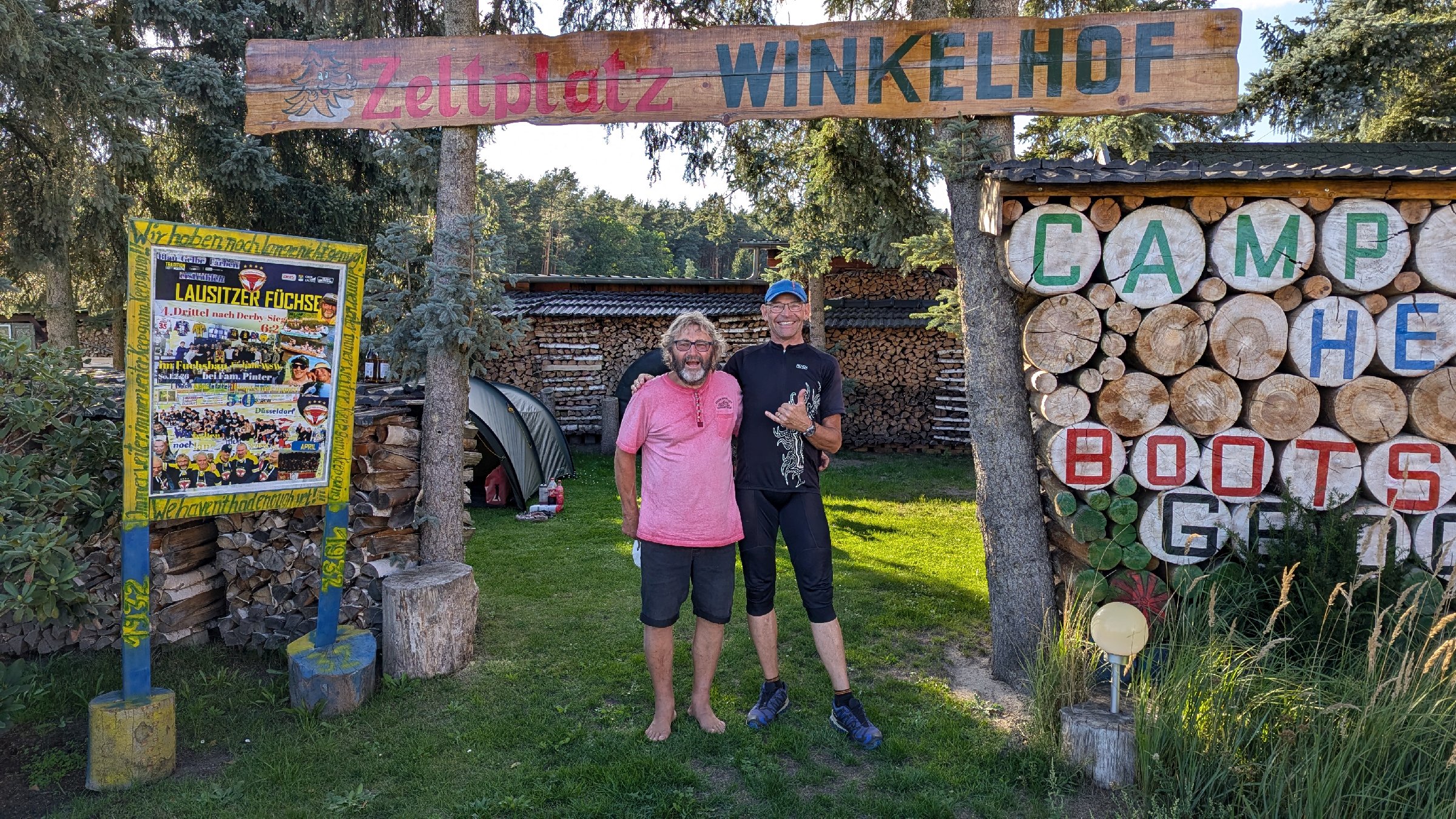 Das Winkelcamp in Sagar bei Familie Marko